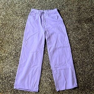 Shein Purple Wide Leg Jeans